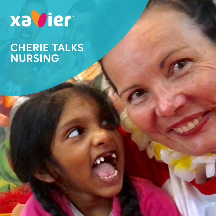 Photo: Cherie talks nursing